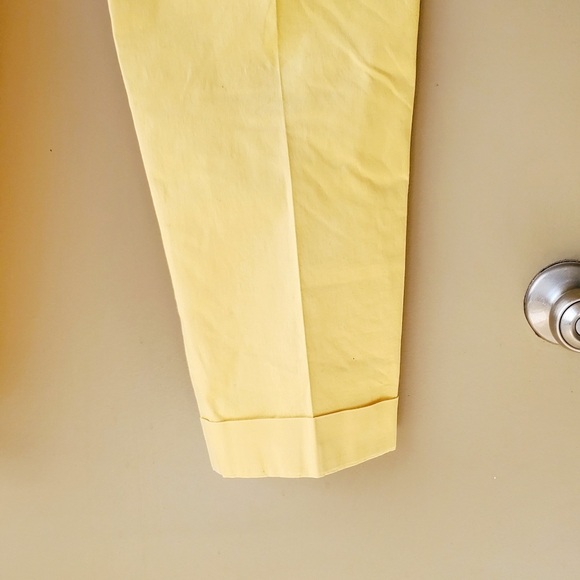 Neiman Marcus Exclusive yellow dressy pants - Picture 5 of 12